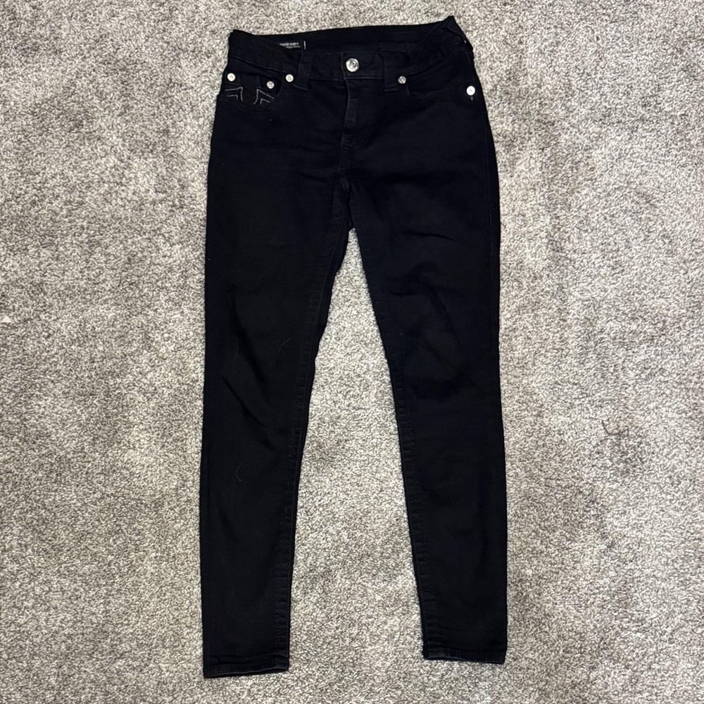 True Religion Black Skinny Jeans